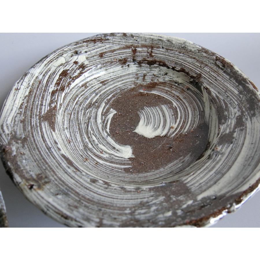 【唐津焼中川自然坊窯】中川恭平作　刷毛目唐津六寸皿 二客 |  | 02