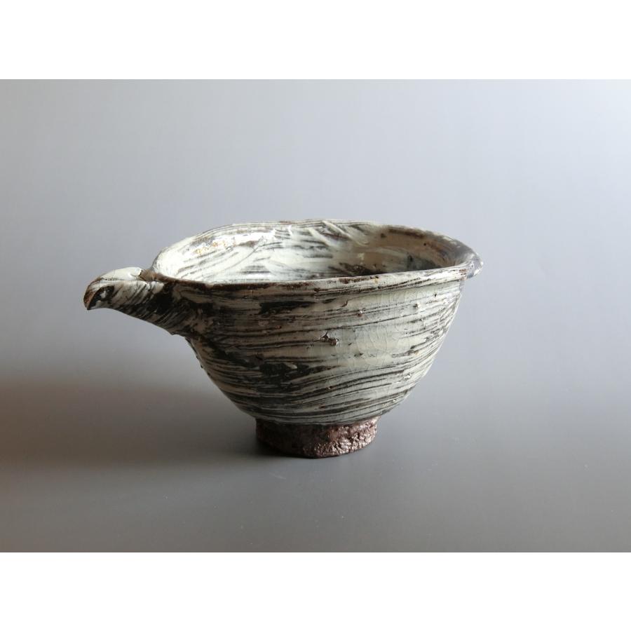 【唐津焼中川自然坊窯】中川恭平作 刷毛目唐津片口注器（箱付） |  | 04