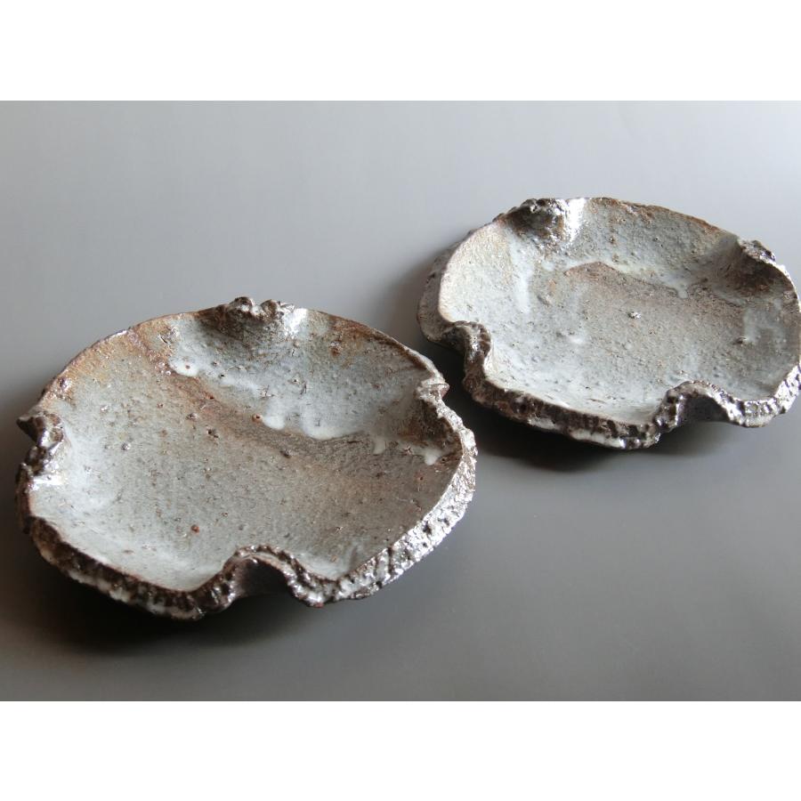 【唐津焼中川自然坊窯】中川恭平作　粉引唐津十字皿　二客 | 