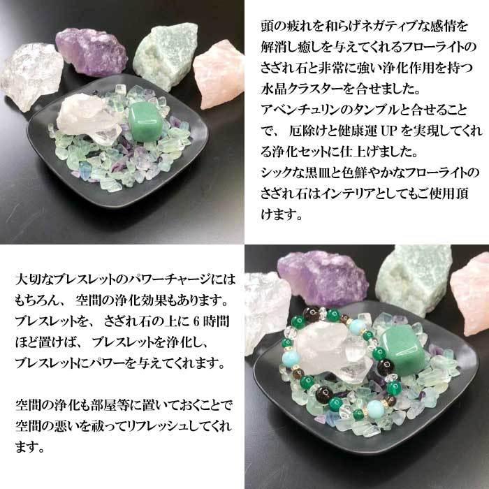 ポイント5倍】パワーストーン 浄化セット 健康運 フローライト 送料 