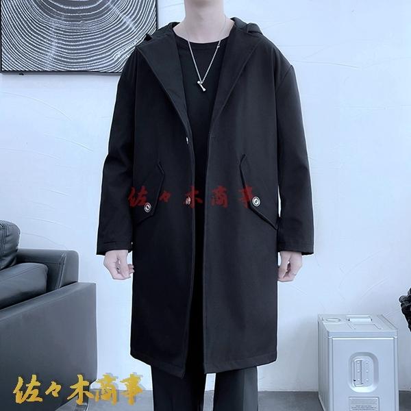 激安 新作 ロング丈 トレンチコート メンズ フード付き 春秋 薄手 防風 防寒 おしゃれ かっこいい スプリングコート カジュアル 通学 通勤 旅行 Reseau Fbus Fr