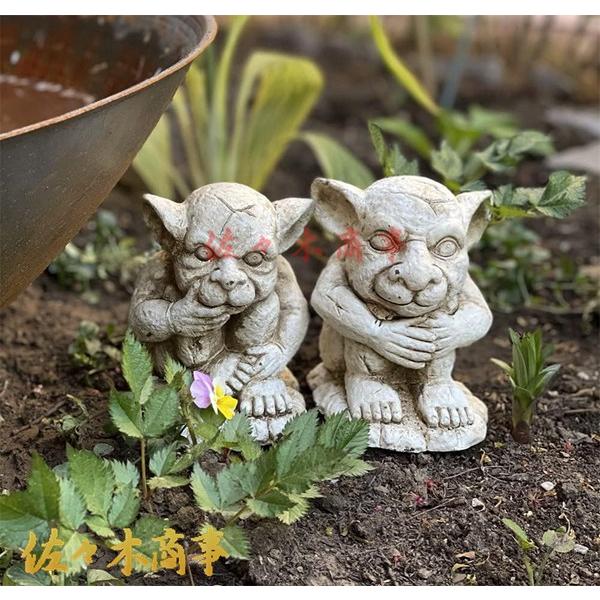 ガーデンオーナメント 悪魔 置物 ガーデニング 雑貨 多肉植物の ガーデンオーナメント 悪魔 置物 ガーデニング 雑貨 多肉植物の