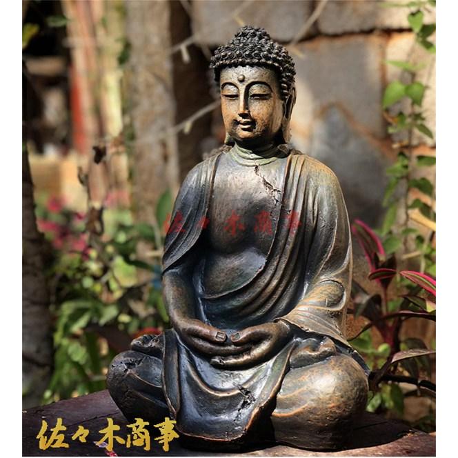 仏像 オブジェ ヒンドゥー 仏教 宗教 置物 如来 神様 瞑想 彫像