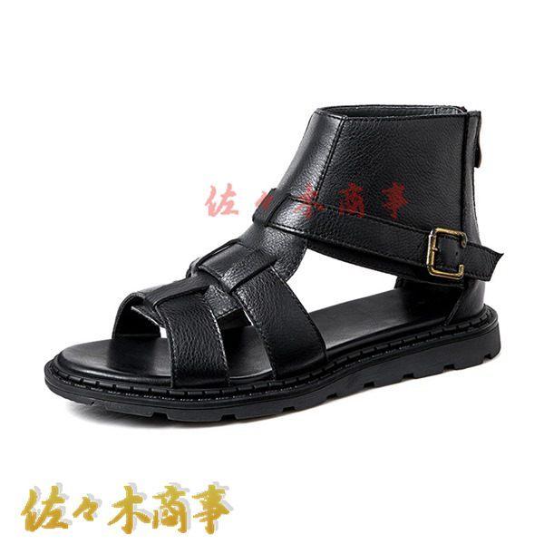 95円 数々のアワードを受賞 グラディエーターサンダル メンズ ハイカット 本革 レザー ビーチサンダル 夏用 ファションサンダル カジュアル 通気性 柔らかい 紳士