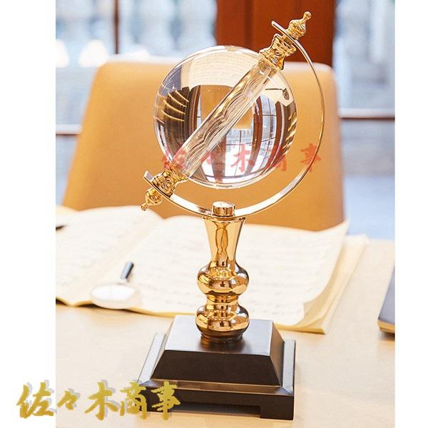 水晶球振子地球儀家置物オフィス書斎工芸品創意ワイン棚装飾品..F32