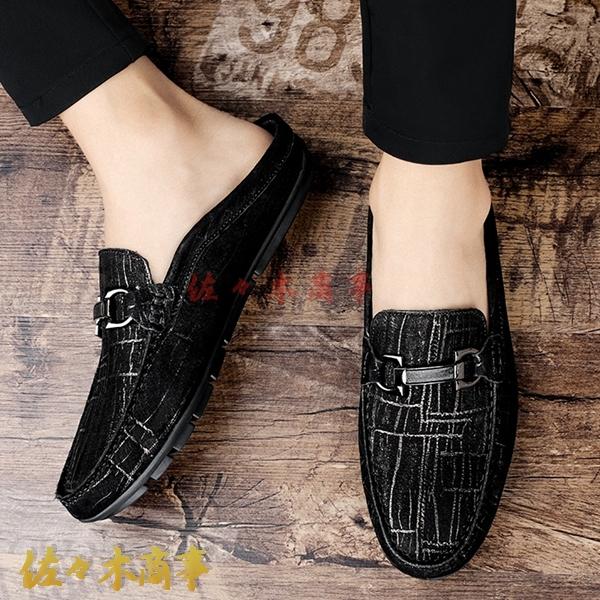 【ドライビングシューズ】最終セール！ビットタイプ スリッパ メンズ ドライビングシューズ ワニ柄 大きいサイズ カカト無し 軽い ファッション 立ち仕事 スリッポン ブラック BOA 子供靴
