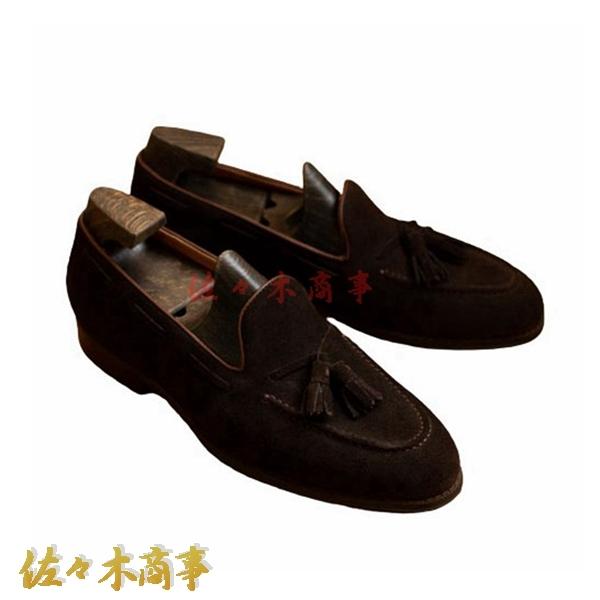 タッセル 革靴 男性用 ローファー 手作り スリッポン 牛革皮 ローカット 防水 四節着用 軽量 通勤 撮影 ファッション ダークブラウン