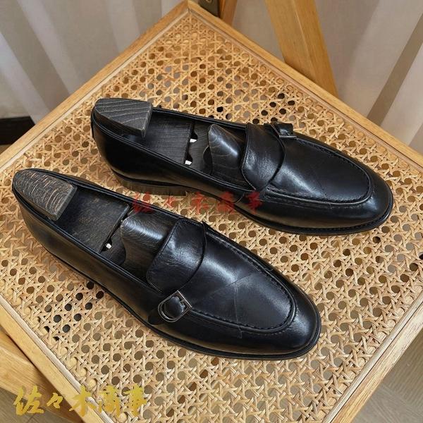 関税負担なし☆牛革皮 ビジネスシューズ メンズ ローファー ラウンドトゥ 防臭 シンプル カジュアル ?量 無地 ローカット 背が高くなる 疲れない 幅広対応