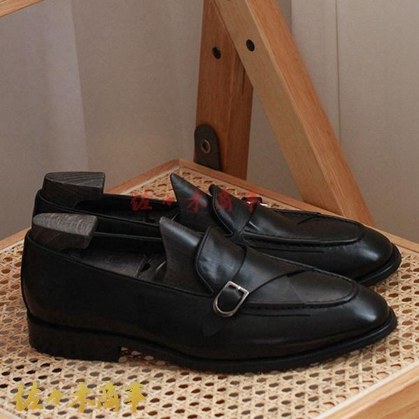 関税負担なし☆牛革皮 ビジネスシューズ メンズ ローファー ラウンドトゥ 防臭 シンプル カジュアル ?量 無地 ローカット 背が高くなる 疲れない 幅広対応