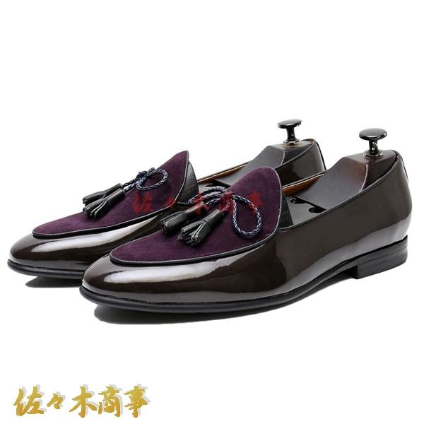 リボン付き ビジネスシューズ メンズ ローファー 牛革皮 スエード 履き易い ?量 疲れない お祝い 撮影 スーツ ブラック おしゃれ