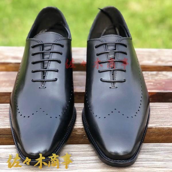 メンズ 本革 ビジネスシューズ 革靴 レザー ホールカット
