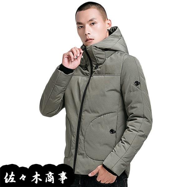 激安の 綿服 メンズ 中綿ジャケット 厚手 秋冬 シンプル フード付き 中綿ブルゾン 保温 防風 防寒 アウター 男性用 トップス ショート丈 中綿コート カラー グリーン Www We Job Com