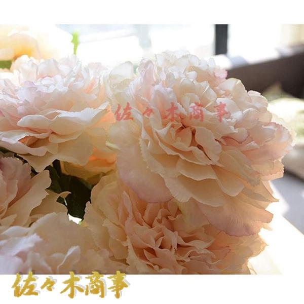 成人式用 花束 ボタン 牡丹 幸福 造花 5輪 日陰や寒さに強い 世話いら