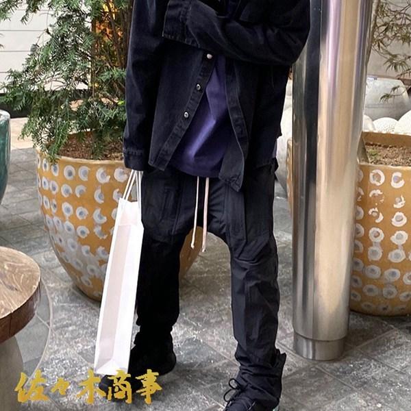 ストリート系 パンク ロングパンツ メンズ ロック 立体カット ルーズ ストレートパンツ V系 カジュアルパンツ 春 秋 細身 脚長 街着 ２０１３新入荷