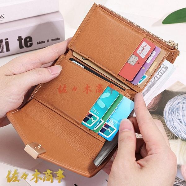 三つ折り ミニ財布 シュリンクレザー 本牛革 クロコダイル柄 革