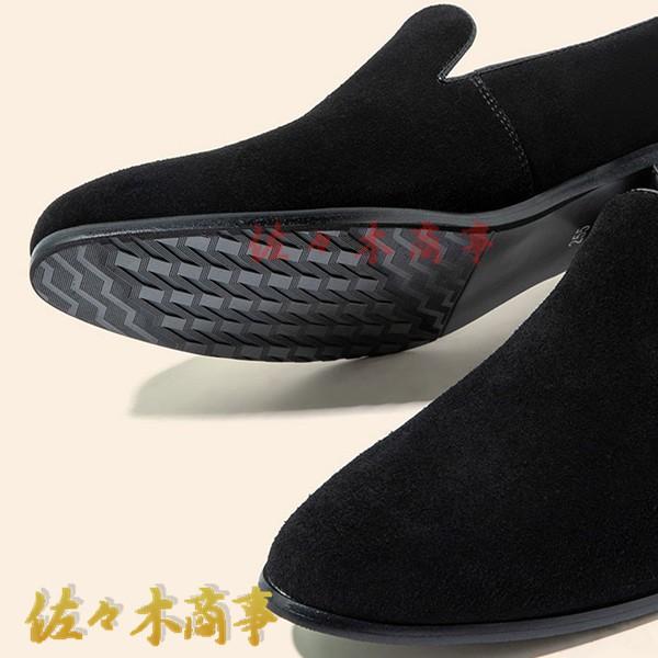 Santoni 黒スエード ローファー　スリッポン FOLD】スエード コインローファー（シューズ）｜SANTONI