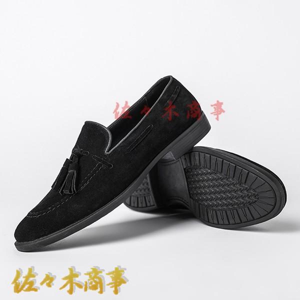 タッセルローファー スエード ローファー メンズ 革靴 紳士靴