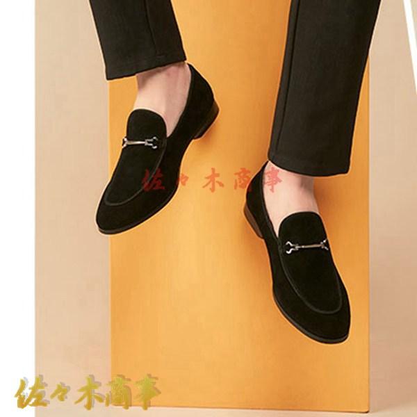 beauty&youth 黒 スエード ローファー ゴールド金具付き ビットローファー 金具付き ブラック 黒 BLACK 牛革 3.5cmヒール