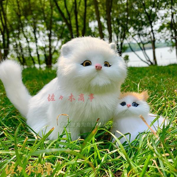 猫ぬいぐるみ 鳴く ネコ 本物 そっくり 白 オレンジ グレー 5種類 シャギー 猫縫い包み おもちゃ お誕生日プレゼント リアル 動物｜jinichirosasaki｜08