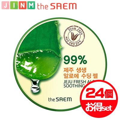 国産 24個 ザセム アロエジェル チェジュフレッシュアロエスージングジェル99 Thesaem 韓国コスメ スージングジェル 全身用 チェジュ島 アロエジェル 高級感 Esiba Tg