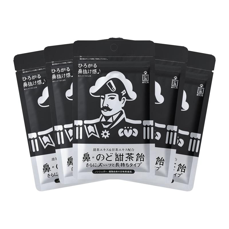 【森下仁丹公式】鼻・のど甜茶飴 さらにスーッと長持ちタイプ 5袋セット [ のど飴 メントール シュガーレス ノンシュガー 和漢 鼻のど甜茶飴 ] :  j092 : 森下仁丹オンラインショップ - 通販 - Yahoo!ショッピング