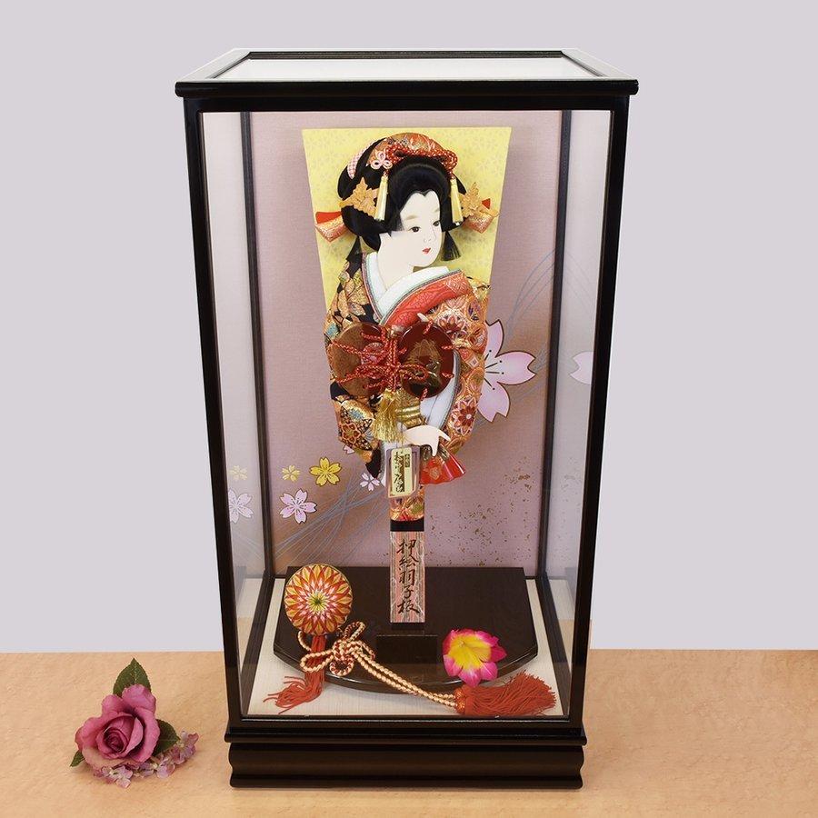 羽子板 お祝い 羽子板飾り 金襴 押絵羽子板 18号 ケース飾り 可愛い