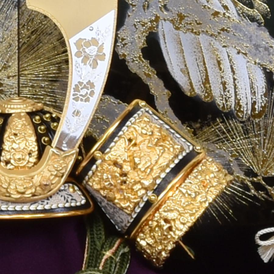 五月人形 コンパクト 収納ケース かぶと ミニ おしゃれ 金 黒 緑 10号 緑彩 兜飾り 初節句 端午の節句 子供の日 男の子 会津塗 平安豊久 502858 2026_5