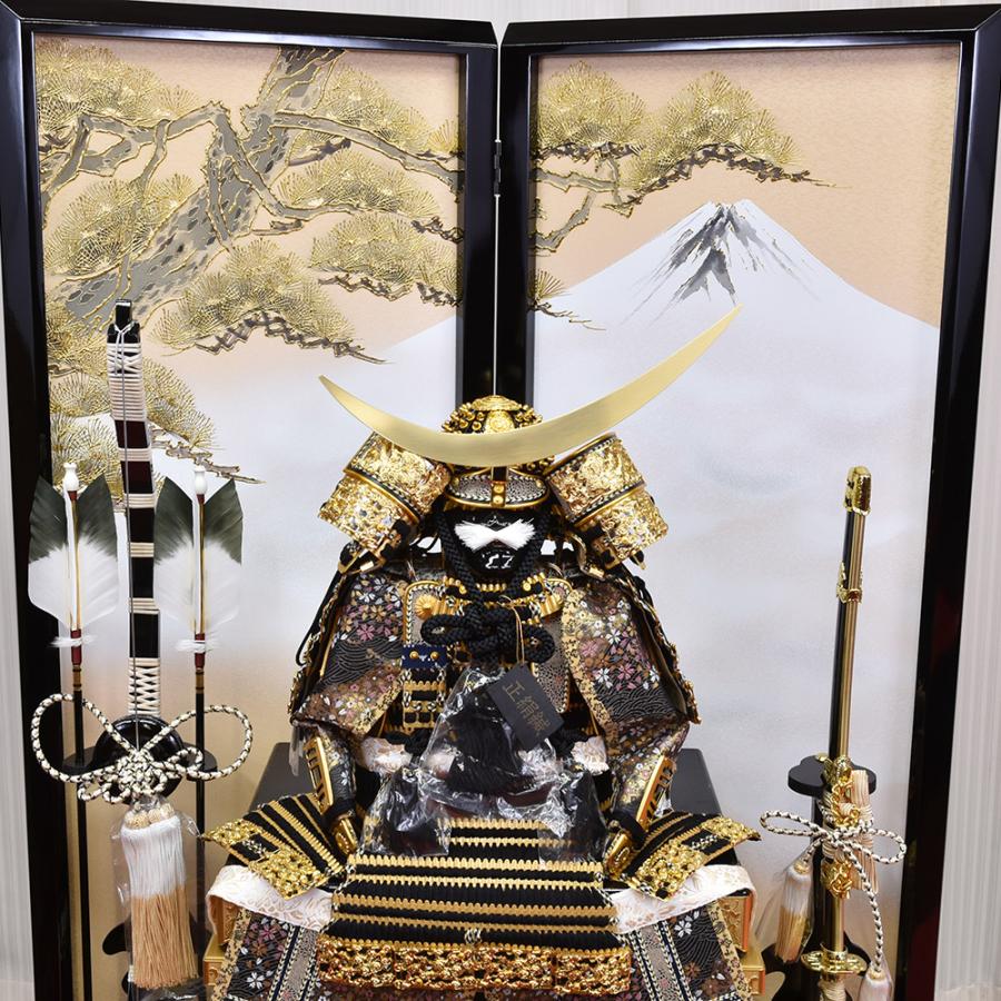 五月人形 コンパクト 鎧 鎧飾り おしゃれ 10号 昇龍 初節句飾り 金