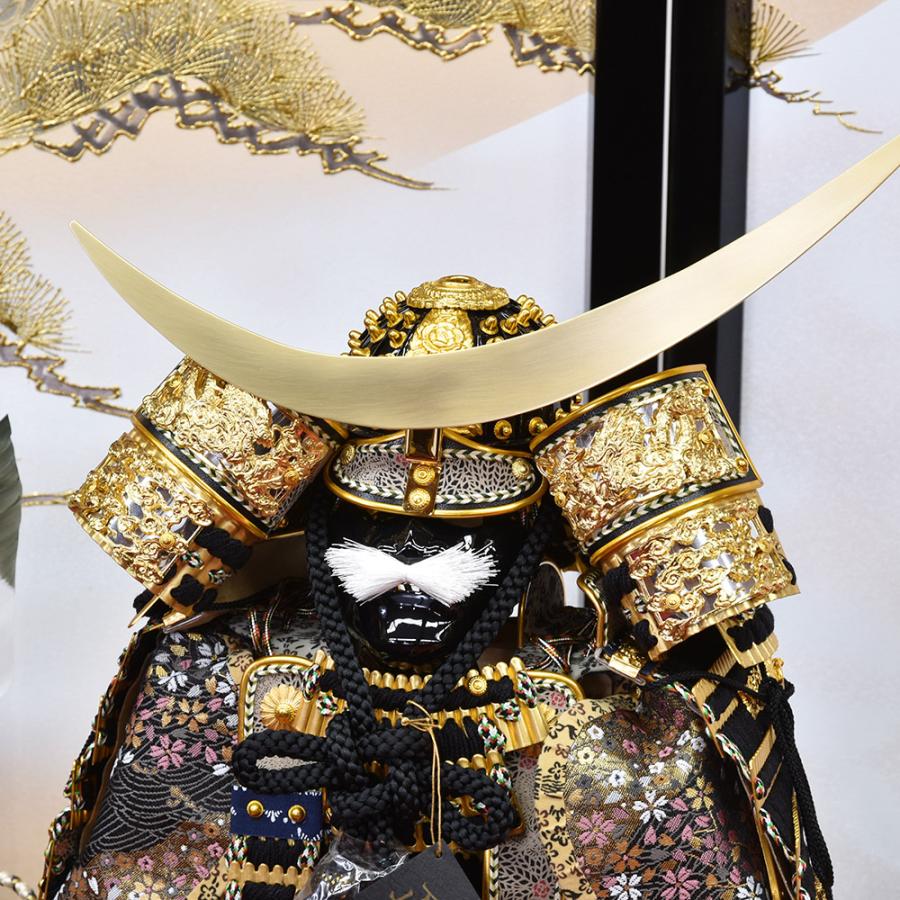 五月人形 コンパクト 鎧 鎧飾り おしゃれ 10号 昇龍 初節句飾り 金