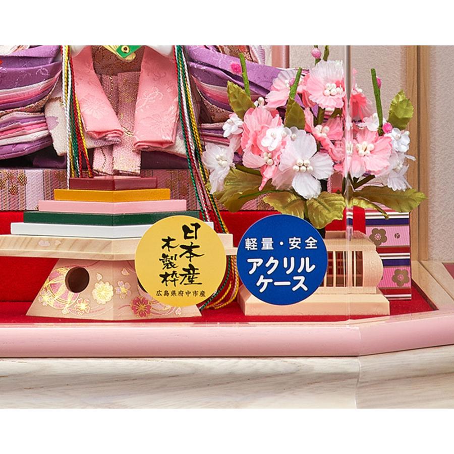 雛人形 ケース入り コンパクト ケース飾り ひな人形 ケース 親王飾り