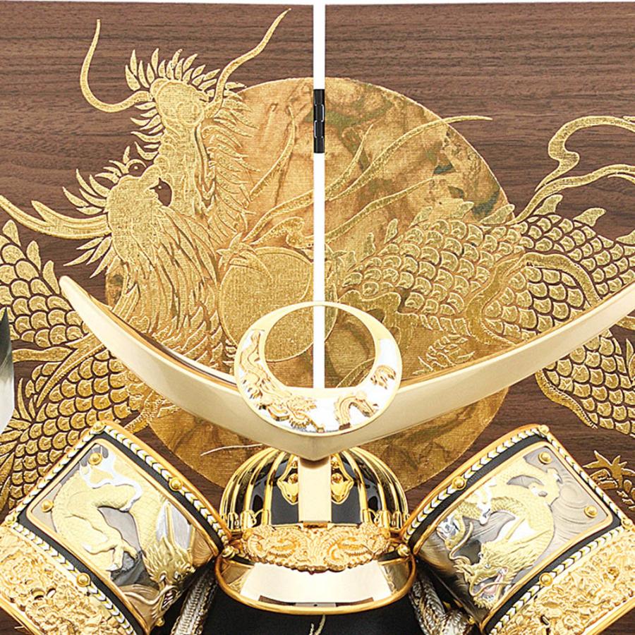 五月人形 コンパクト 上杉 収納飾り 兜飾り 12号 上杉謙信 金北斗 上杉