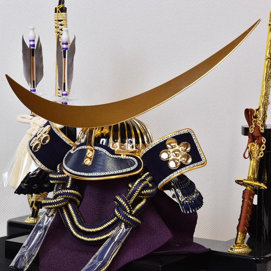 五月人形 コンパクト 武将 伊達政宗 大鍬兜 黒 ブラック ケース 五月人形 コンパクト 武将 伊達政宗 大鍬兜 黒 ブラック ケース