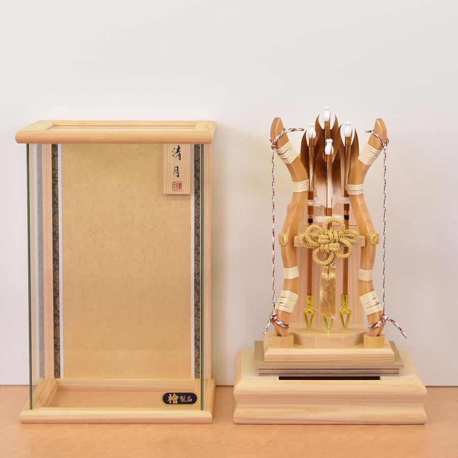 破魔弓 お祝い 8号 典雅 檜 ケース飾り おしゃれ お洒落 コンパクト かっこいい モダン 2026 1213-08-251_5