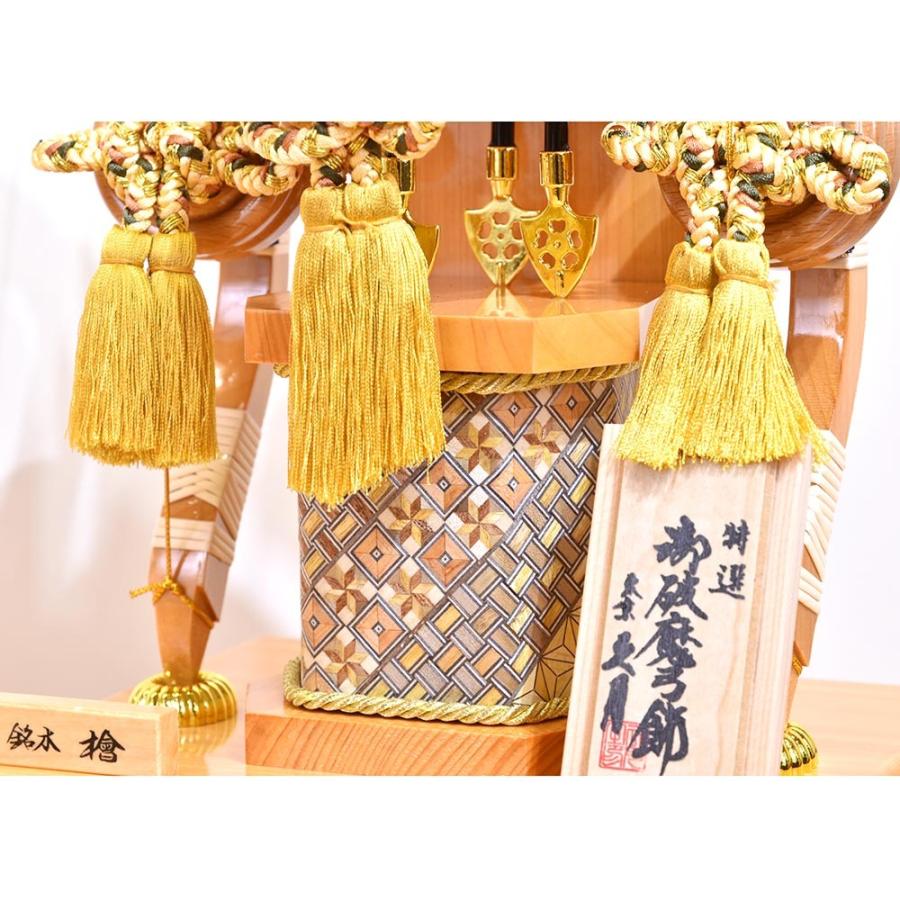 破魔矢  久月 破魔弓 16号 八雲a 檜 ケース飾り ミニ ガラスケース モダン おしゃれ 収納 コンパクト かっこいいの画像