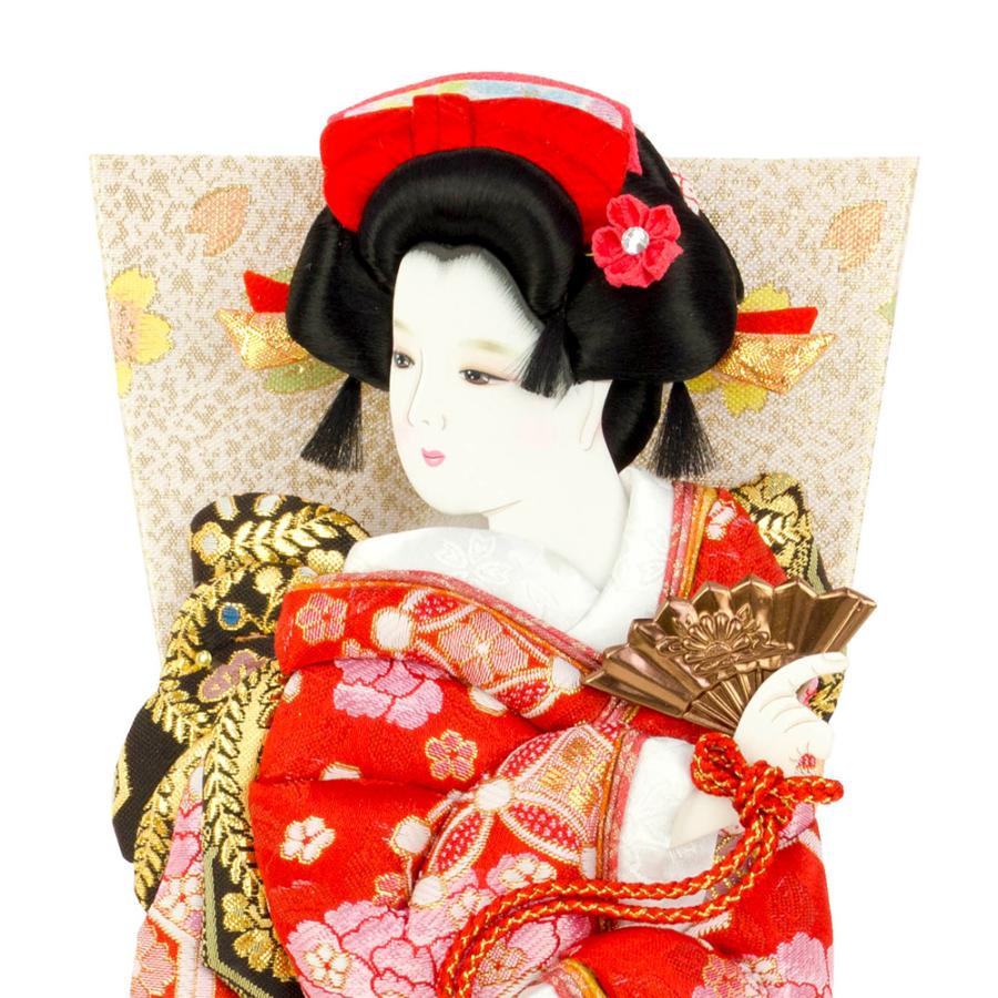 羽子板 単品 お祝い 10号 花小町振袖 道成寺 赤 ピンク おしゃれ かわいい 可愛い コンパクト モダン 1011-10-862 2025_2