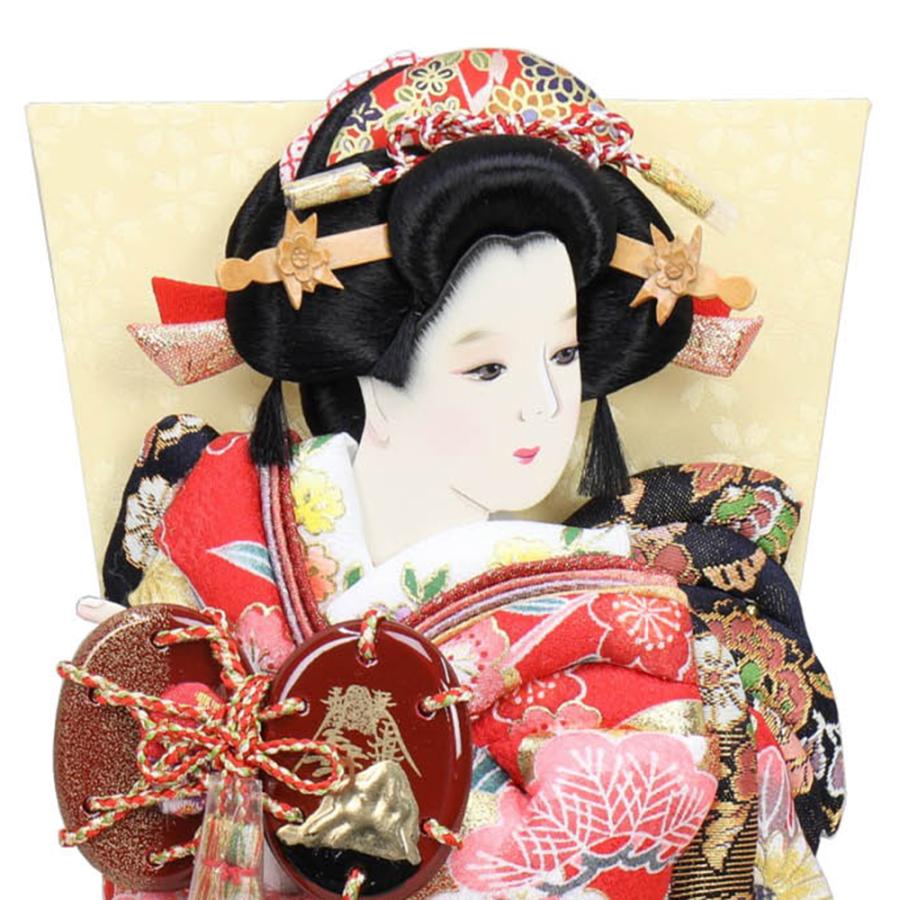 羽子板 単品 お祝い 10号 夢さくら 浅妻 赤 黄 おしゃれ かわいい 可愛い コンパクト モダン 1011-10-603 2025