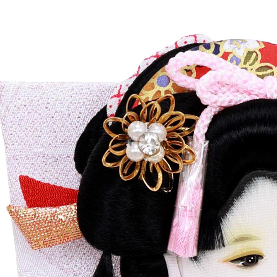 羽子板 単品 コンパクト かわいい おしゃれ 8号 (高さ約26cm) 初正月飾り モダン ミニ 羽子板飾り 押絵羽子板 振袖 清香 8号 花飾り 1014-08-666 2026