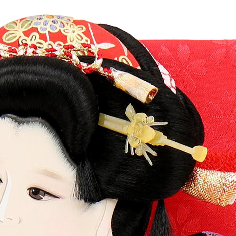 羽子板 単品 コンパクト かわいい おしゃれ 10号 (高さ約34cm) 初正月飾り モダン ミニ 羽子板飾り 押絵羽子板 姫 振袖 10号 まり飾り 1027-10-565 2026_3
