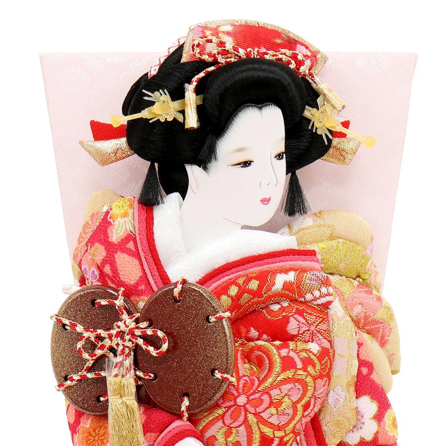 羽子板 単品 コンパクト かわいい おしゃれ 10号 (高さ約34cm) 初正月飾り モダン ミニ 羽子板飾り 押絵羽子板 姫 振袖 10号 浅妻 1027-10-573 2026_2