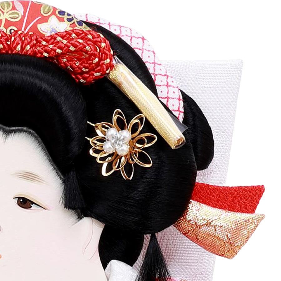 羽子板 単品 コンパクト かわいい おしゃれ 13号 (高さ約41cm) 初正月飾り モダン ミニ 羽子板飾り 押絵羽子板 姫 振袖 13号 道成寺 1027-13-032g 2026_3
