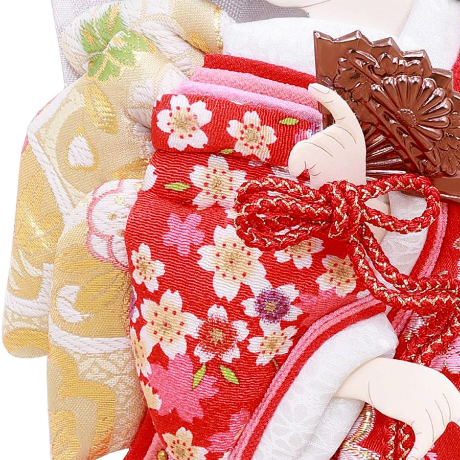羽子板 単品 コンパクト かわいい おしゃれ 13号 (高さ約41cm) 初正月飾り モダン ミニ 羽子板飾り 押絵羽子板 姫 振袖 13号 道成寺 1027-13-032g 2026_5