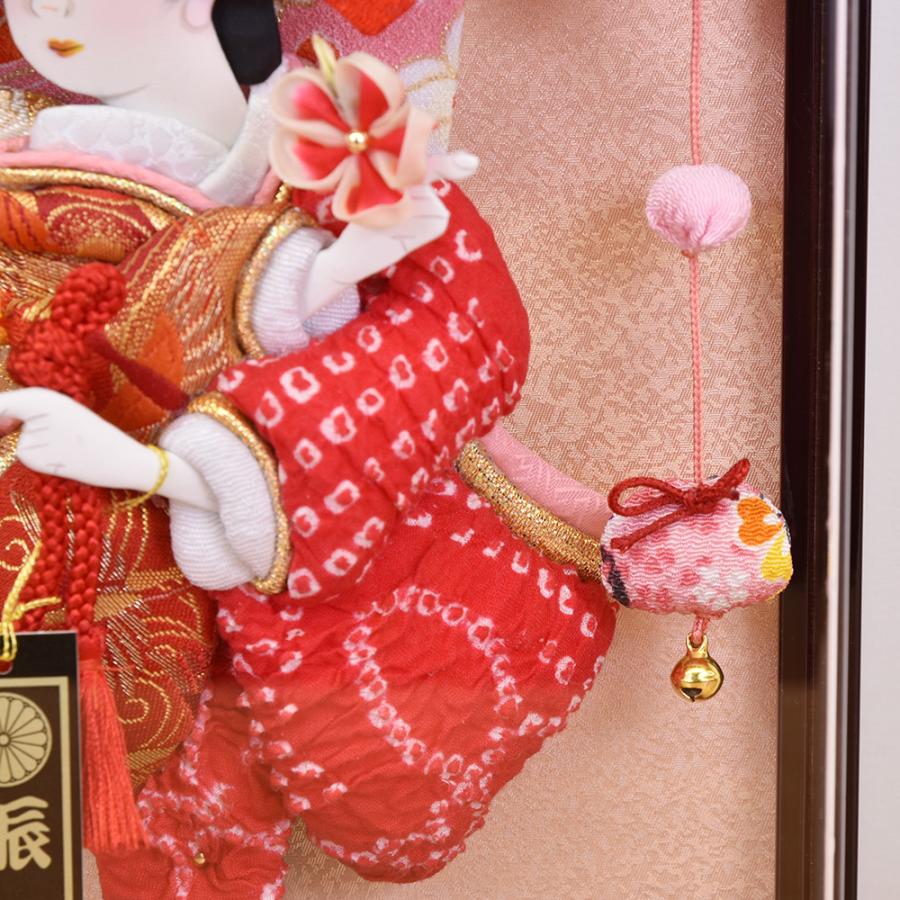 壁掛け お祝い 羽子板飾り 初正月飾り 7号 日和 ピンク 溜塗 ケース飾り アクリル おしゃれ かわいい コンパクト 【ソーラードッグガーデン】