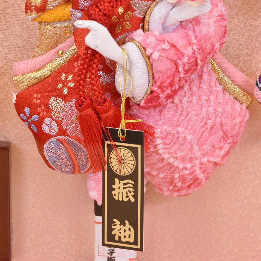 壁掛け お祝い 羽子板飾り 初正月飾り 7号 日和 ピンク 溜塗 ケース飾り アクリル おしゃれ かわいい コンパクト 【ソーラードッグガーデン】