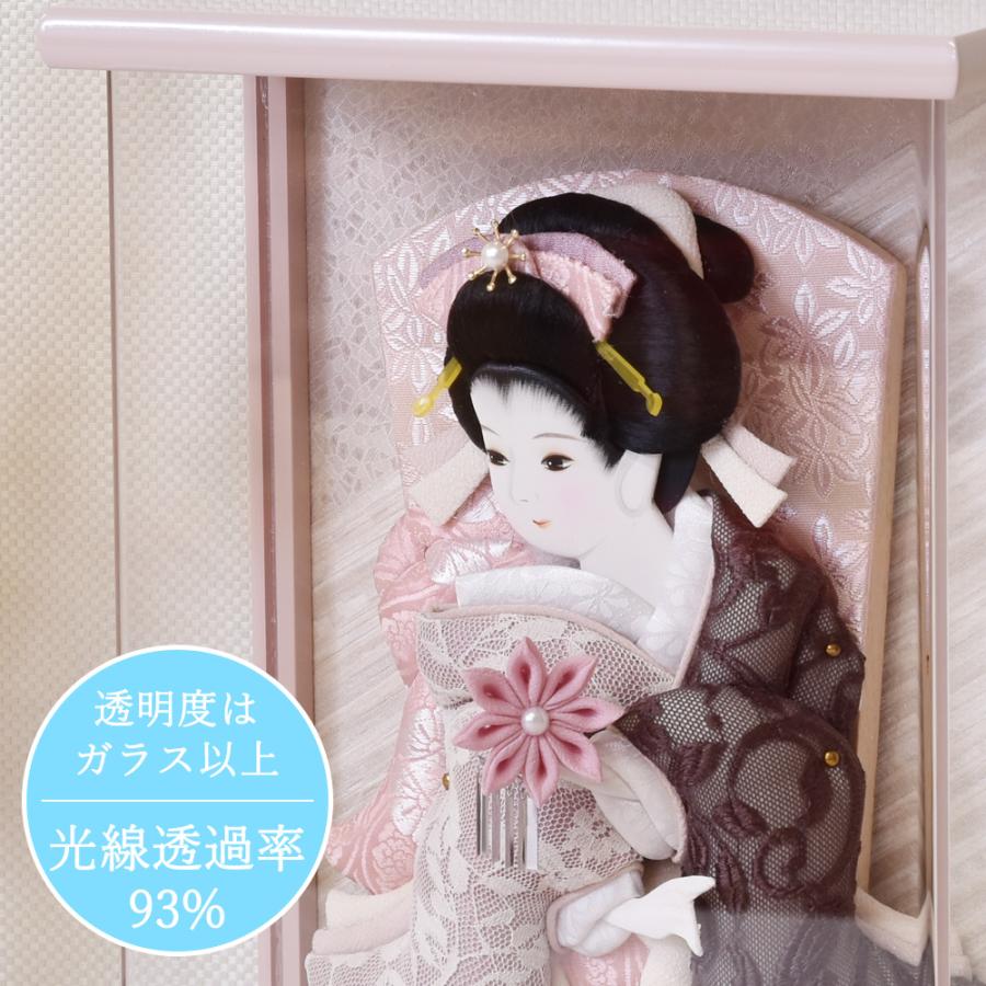 羽子板 久月 壁掛け 選べる 羽子板飾り 刺繍振袖 壁掛けタイプ 紫