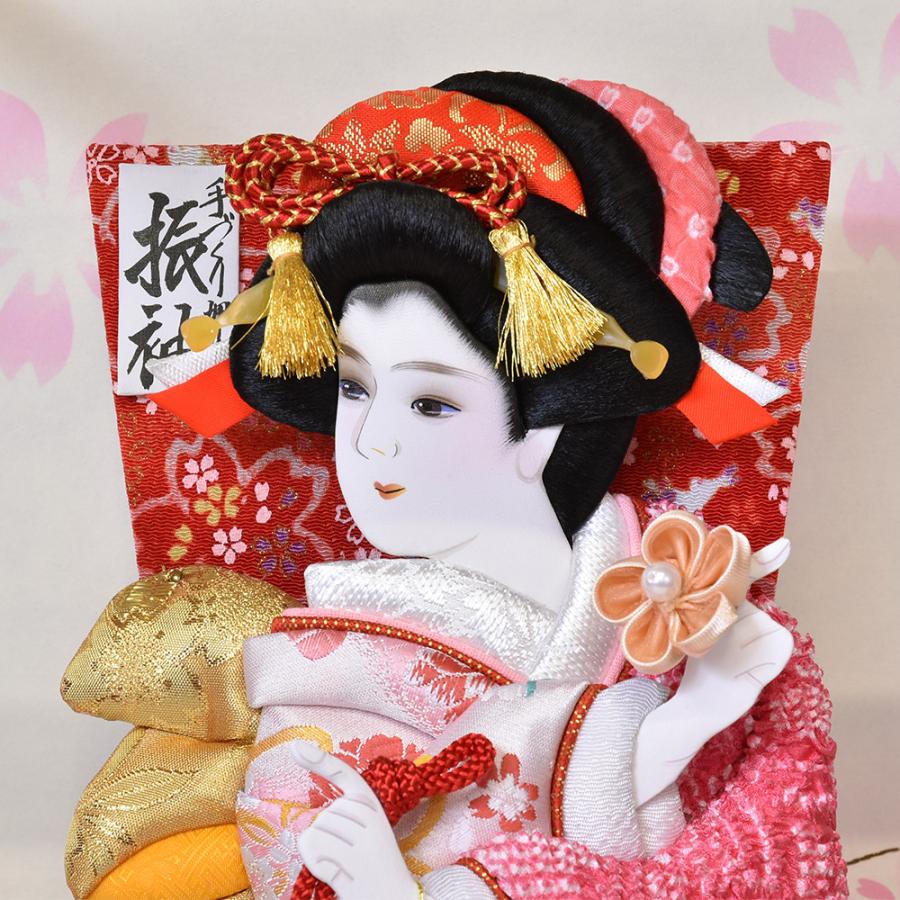 羽子板 お祝い 初正月 羽子板飾り ピンク かわいい 木目 ミニサイズ