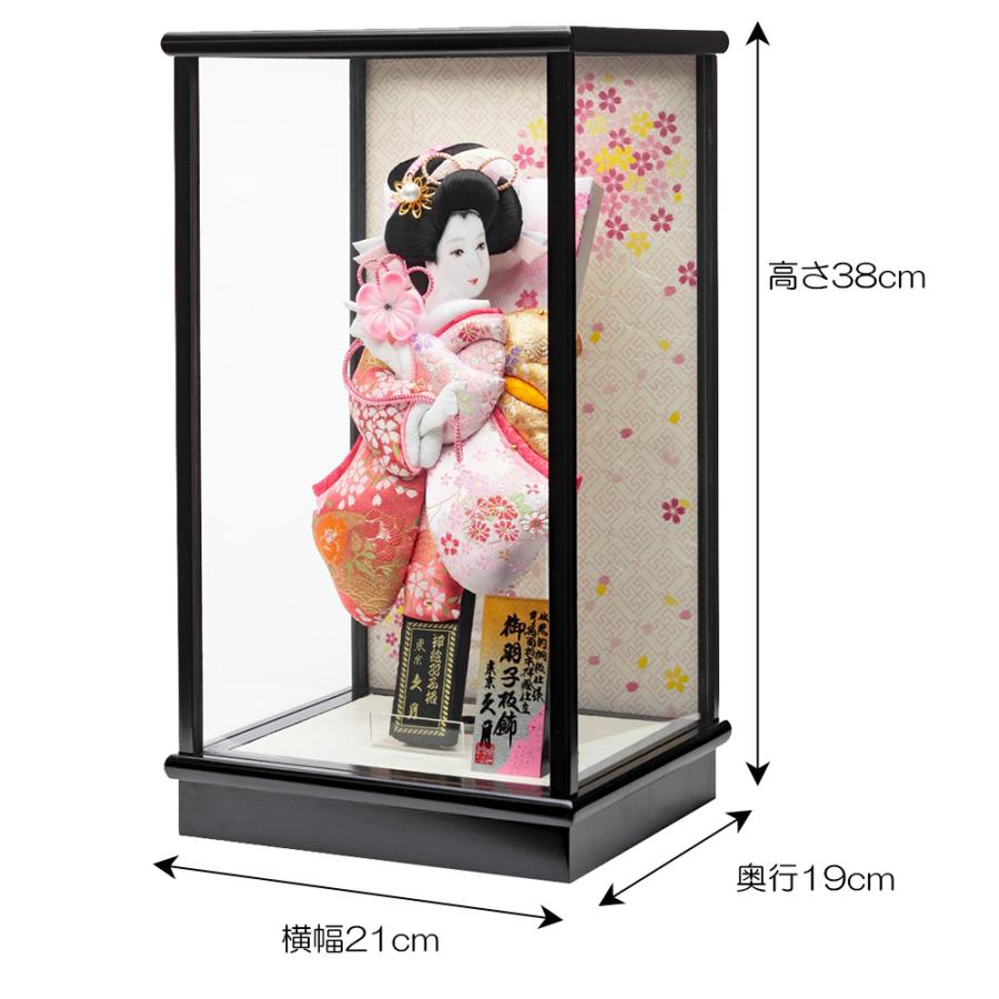 東京久月作ワイン塗り六角8号羽子板 つまみ羽子板 | 【公式】 人形の