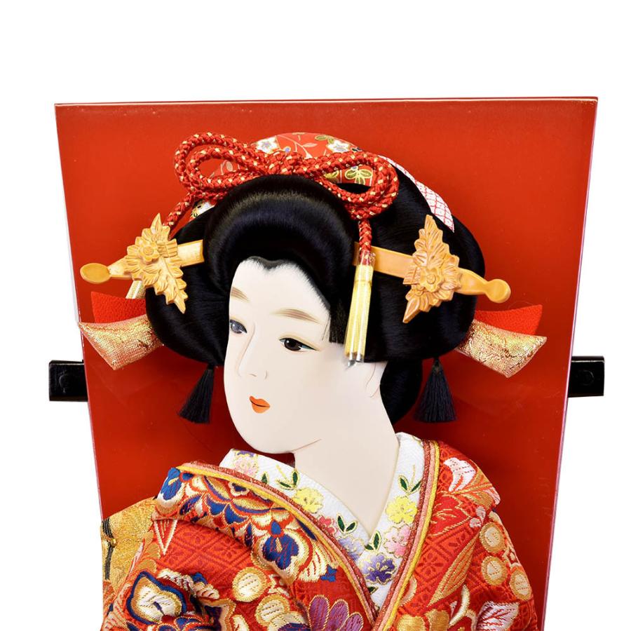 羽子板 「選べる8種類」 黒 20号 お祝い 小町 浅妻 藤娘 汐汲 赤 朱色