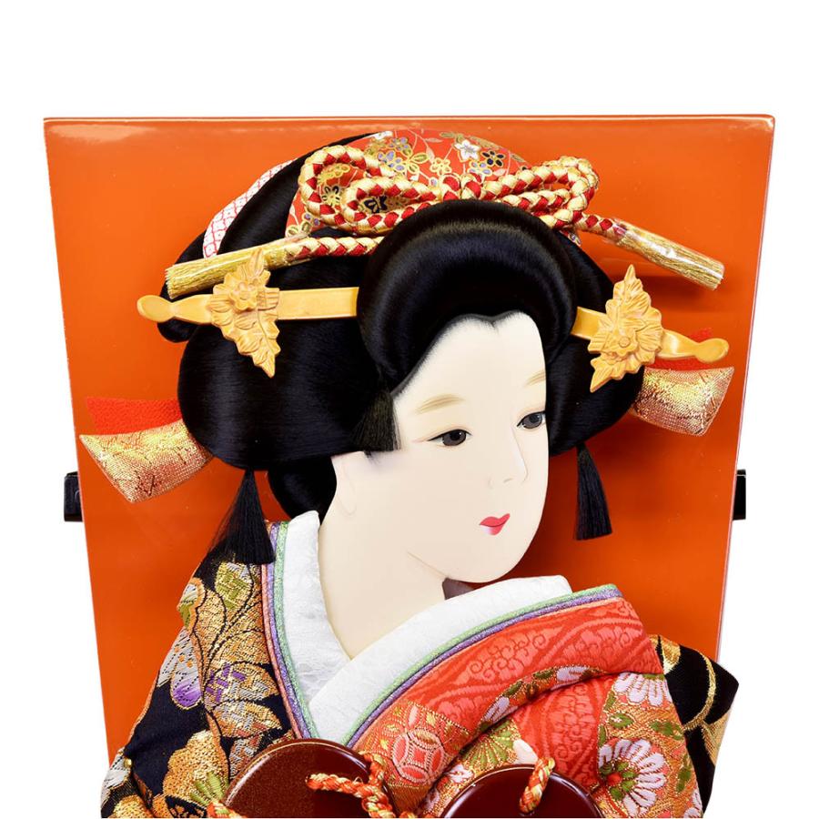 羽子板 「選べる8種類」 黒 20号 お祝い 小町 浅妻 藤娘 汐汲 赤 朱色