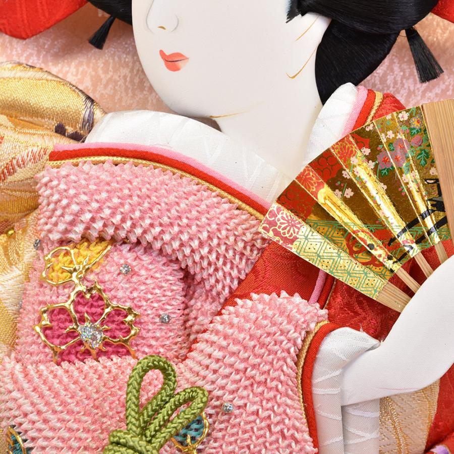 羽子板 刺繍 絞り お祝い 初正月 羽子板飾り ガラス ケース飾り 正月飾り 押絵羽子板 orijin オリジン 15号 四巻 クラシック 古典 伝統 おしゃれ 2024_4