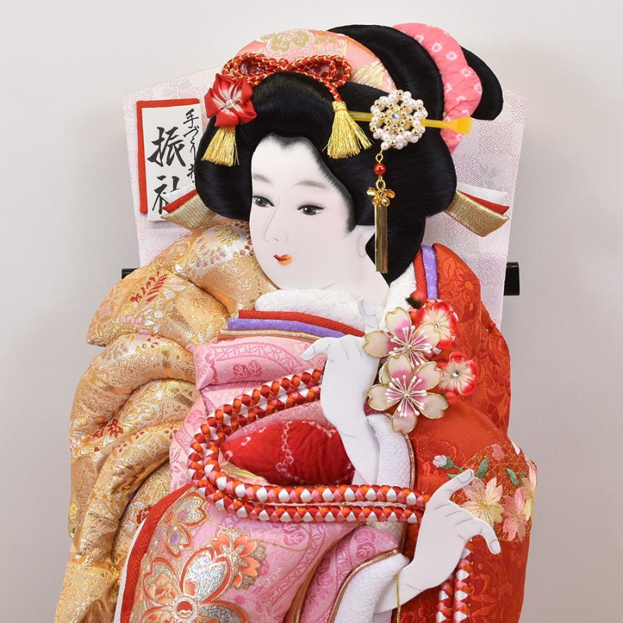 羽子板 刺繍 ピンク お祝い 初正月 羽子板飾り ガラス ケース飾り 正月